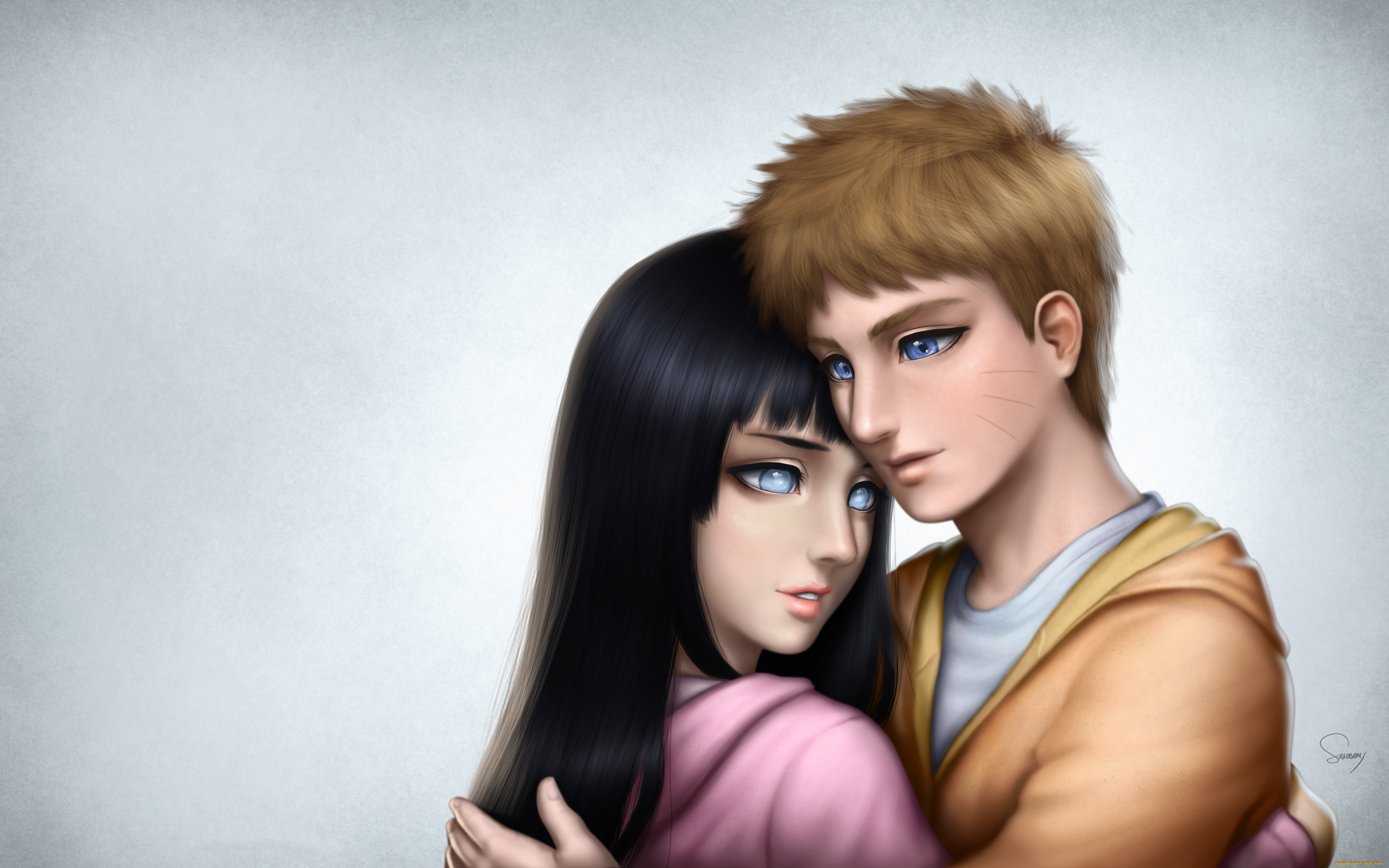 , naruto, art, samdelatorre, uzumaki, hyuga, hinata